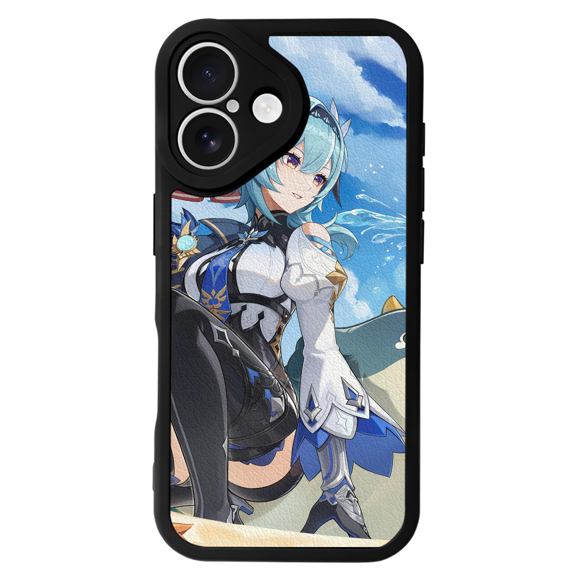 げんし神 genshin 【iPhone 16シリーズ対応】シリコンスマホケース（レザー調） 材質：シリコン
